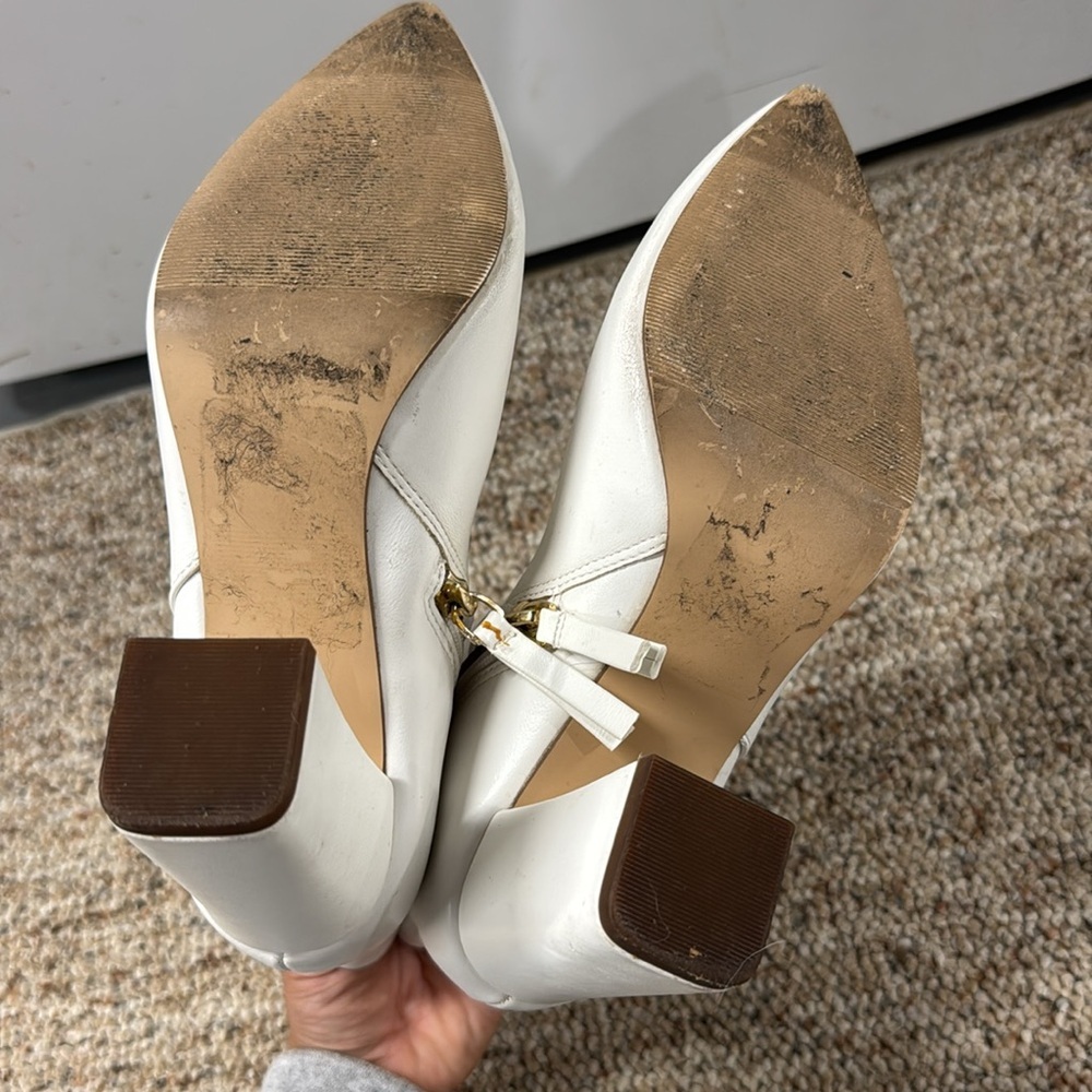 Madden Girl White Booties - Picture 6 of 9